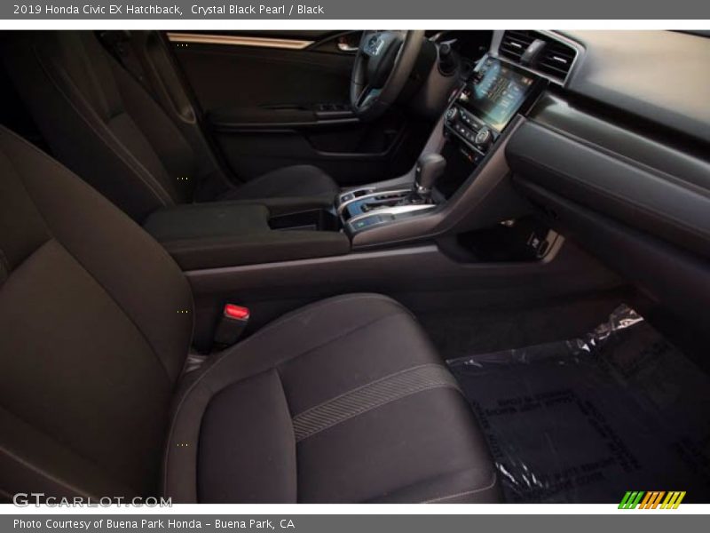 Crystal Black Pearl / Black 2019 Honda Civic EX Hatchback