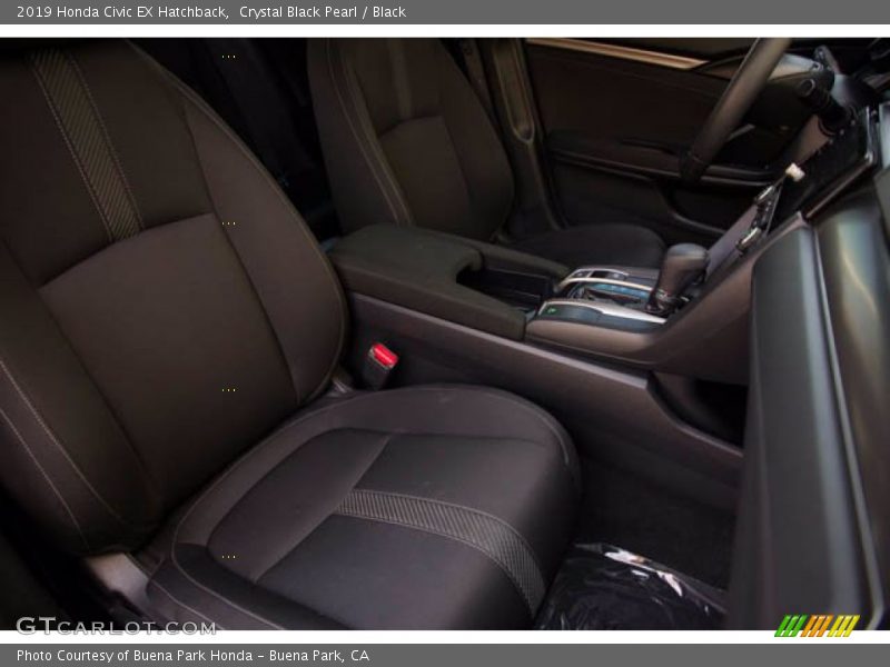 Crystal Black Pearl / Black 2019 Honda Civic EX Hatchback