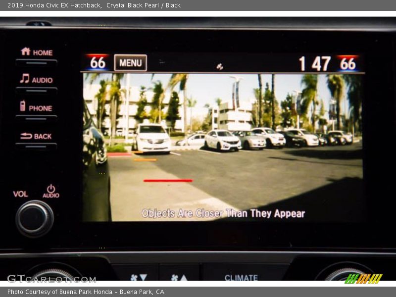 Crystal Black Pearl / Black 2019 Honda Civic EX Hatchback