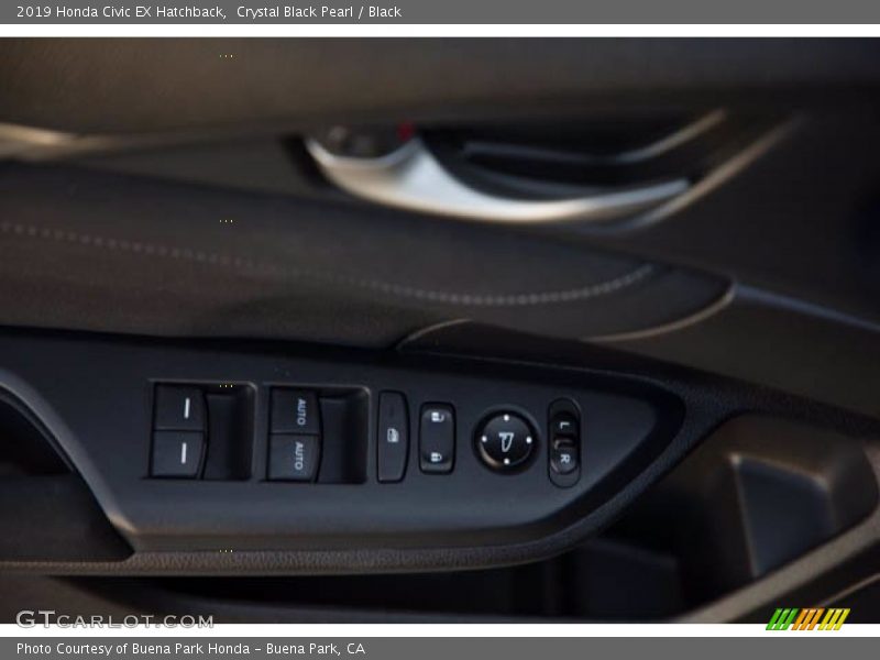Crystal Black Pearl / Black 2019 Honda Civic EX Hatchback