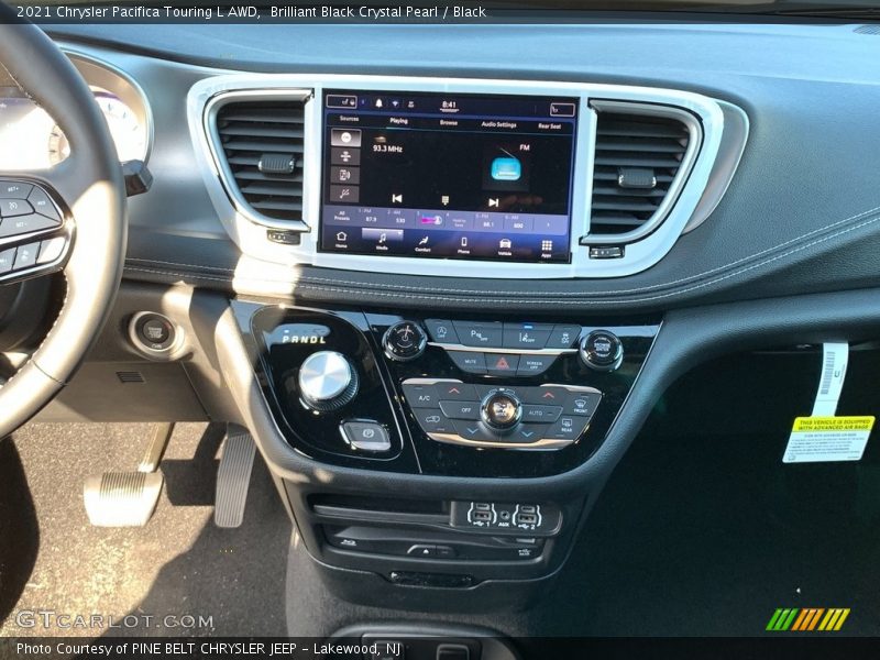 Brilliant Black Crystal Pearl / Black 2021 Chrysler Pacifica Touring L AWD