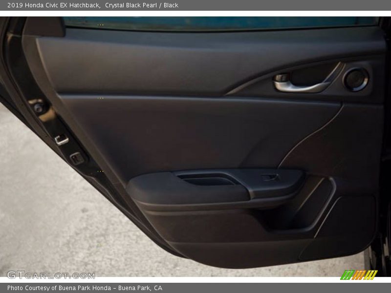 Crystal Black Pearl / Black 2019 Honda Civic EX Hatchback