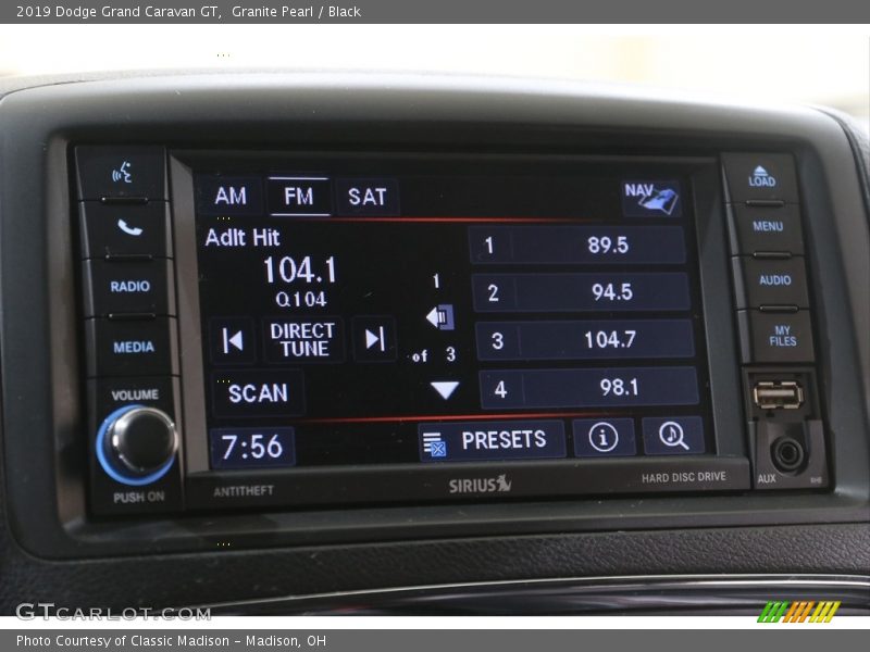 Granite Pearl / Black 2019 Dodge Grand Caravan GT