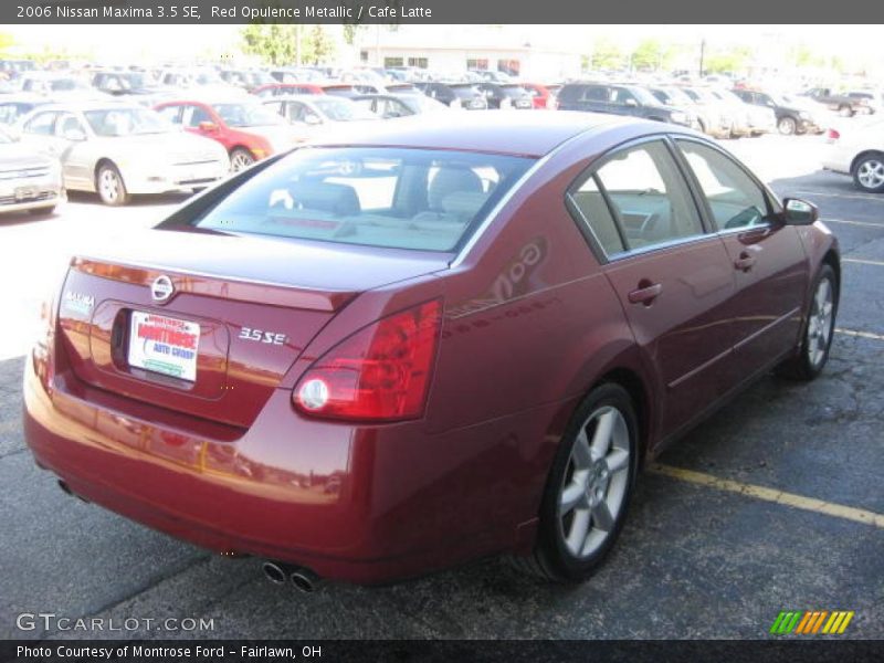 Red Opulence Metallic / Cafe Latte 2006 Nissan Maxima 3.5 SE