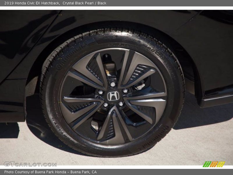 Crystal Black Pearl / Black 2019 Honda Civic EX Hatchback