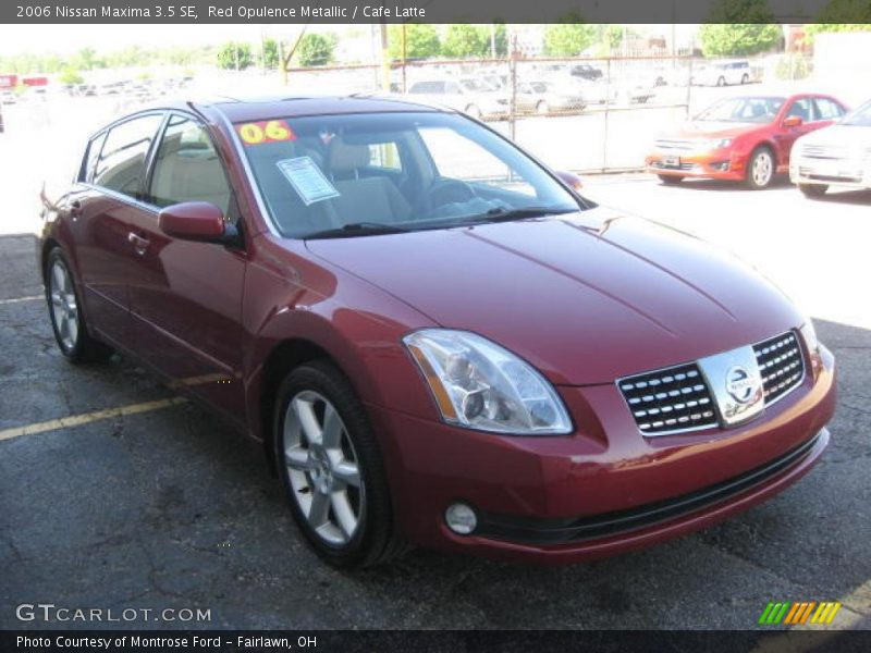 Red Opulence Metallic / Cafe Latte 2006 Nissan Maxima 3.5 SE