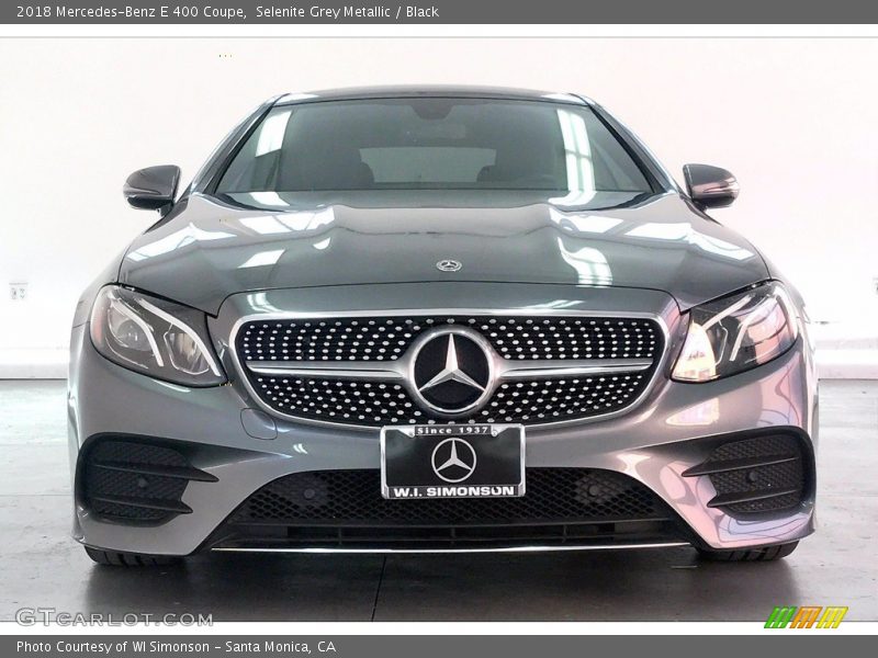 Selenite Grey Metallic / Black 2018 Mercedes-Benz E 400 Coupe