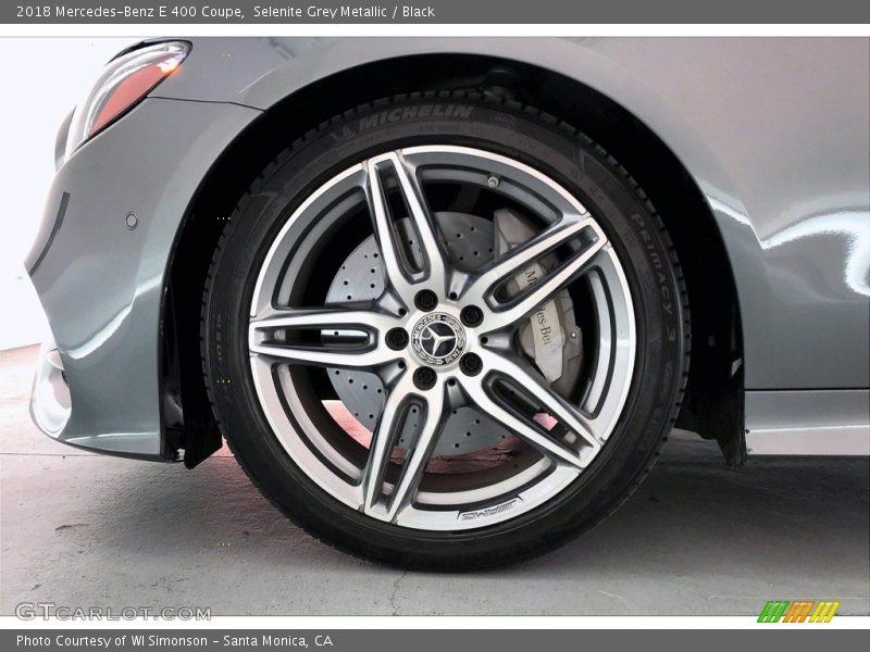 Selenite Grey Metallic / Black 2018 Mercedes-Benz E 400 Coupe