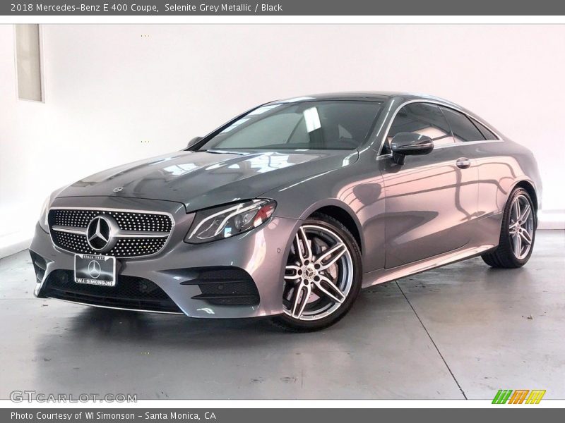 Selenite Grey Metallic / Black 2018 Mercedes-Benz E 400 Coupe