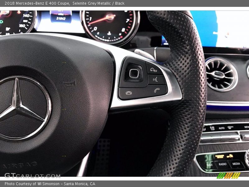 Selenite Grey Metallic / Black 2018 Mercedes-Benz E 400 Coupe