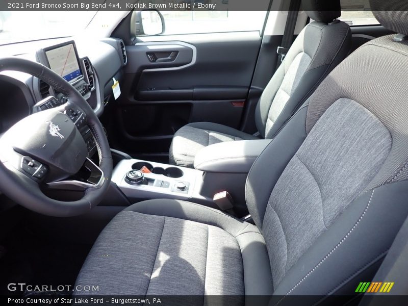 Front Seat of 2021 Bronco Sport Big Bend 4x4