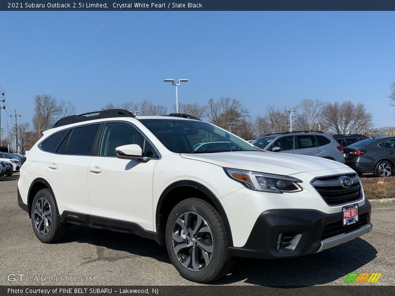 Crystal White Pearl / Slate Black 2021 Subaru Outback 2.5i Limited