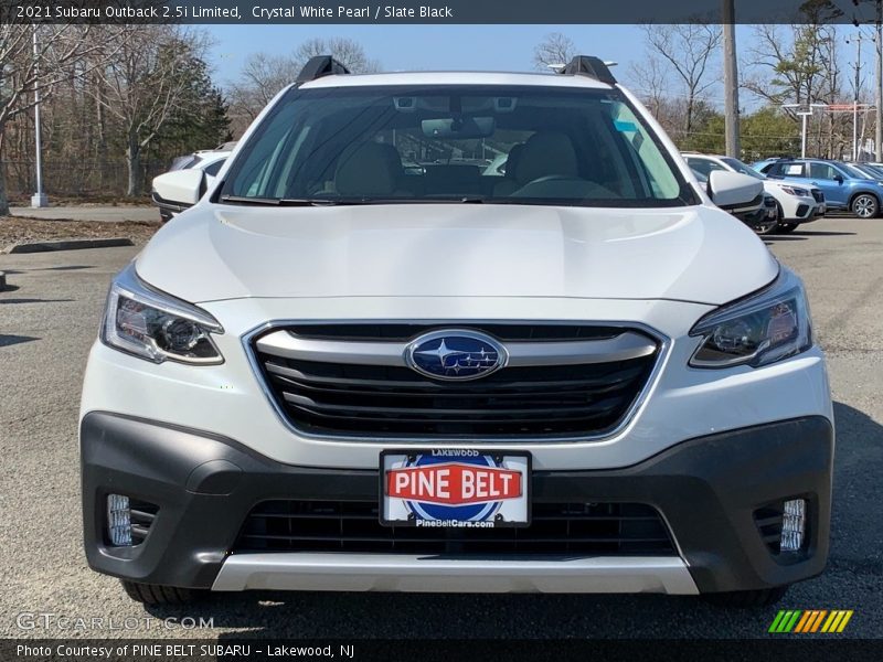 Crystal White Pearl / Slate Black 2021 Subaru Outback 2.5i Limited