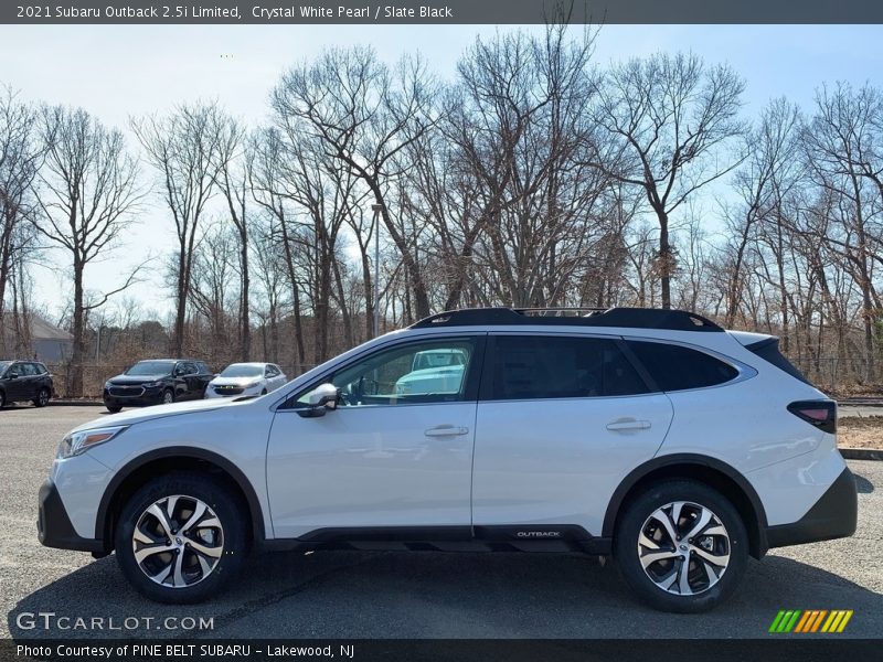 Crystal White Pearl / Slate Black 2021 Subaru Outback 2.5i Limited