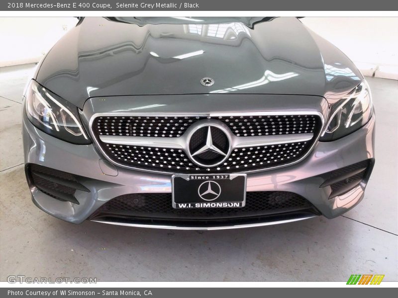Selenite Grey Metallic / Black 2018 Mercedes-Benz E 400 Coupe