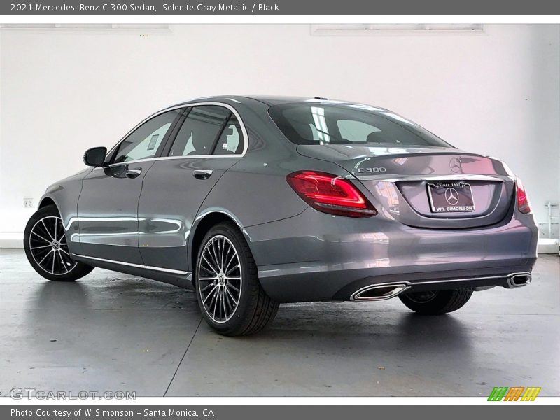 Selenite Gray Metallic / Black 2021 Mercedes-Benz C 300 Sedan