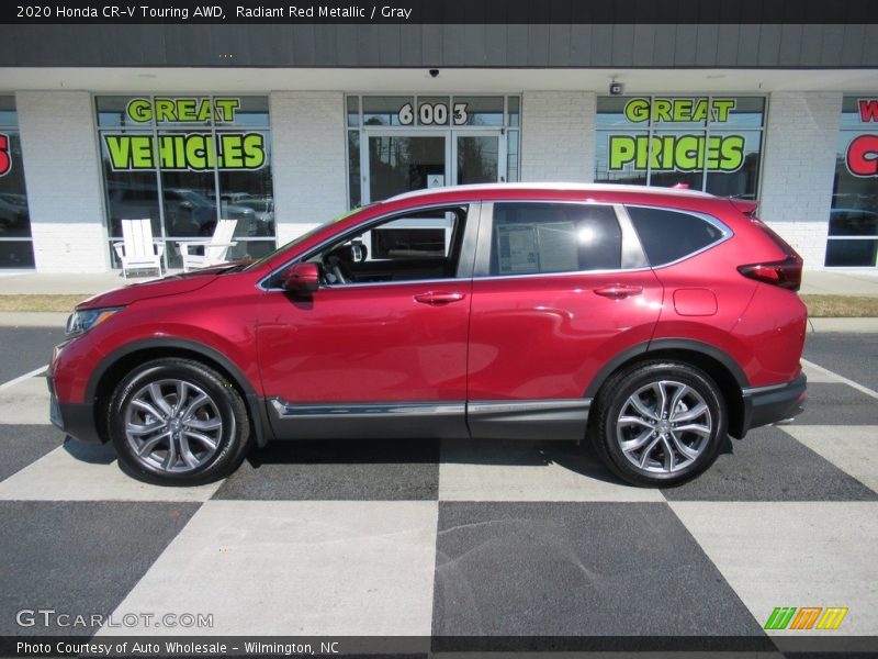 Radiant Red Metallic / Gray 2020 Honda CR-V Touring AWD
