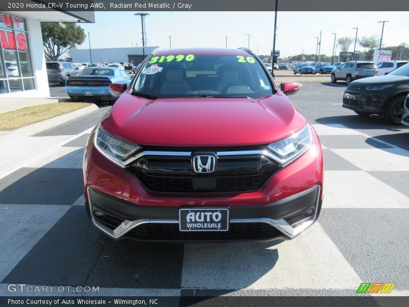 Radiant Red Metallic / Gray 2020 Honda CR-V Touring AWD