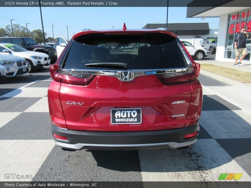 Radiant Red Metallic / Gray 2020 Honda CR-V Touring AWD