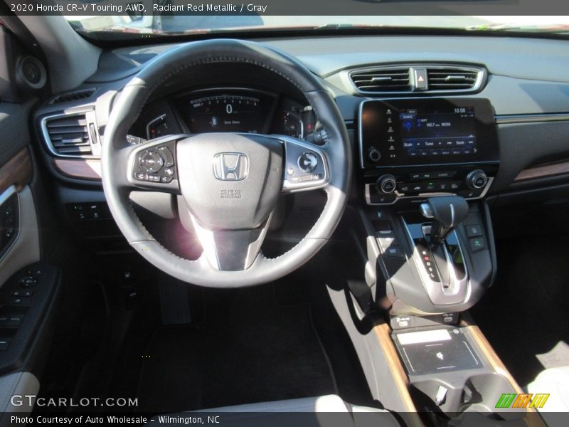 Radiant Red Metallic / Gray 2020 Honda CR-V Touring AWD