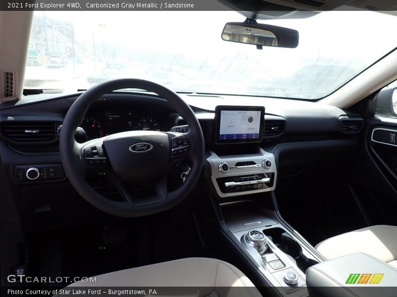 Carbonized Gray Metallic / Sandstone 2021 Ford Explorer 4WD