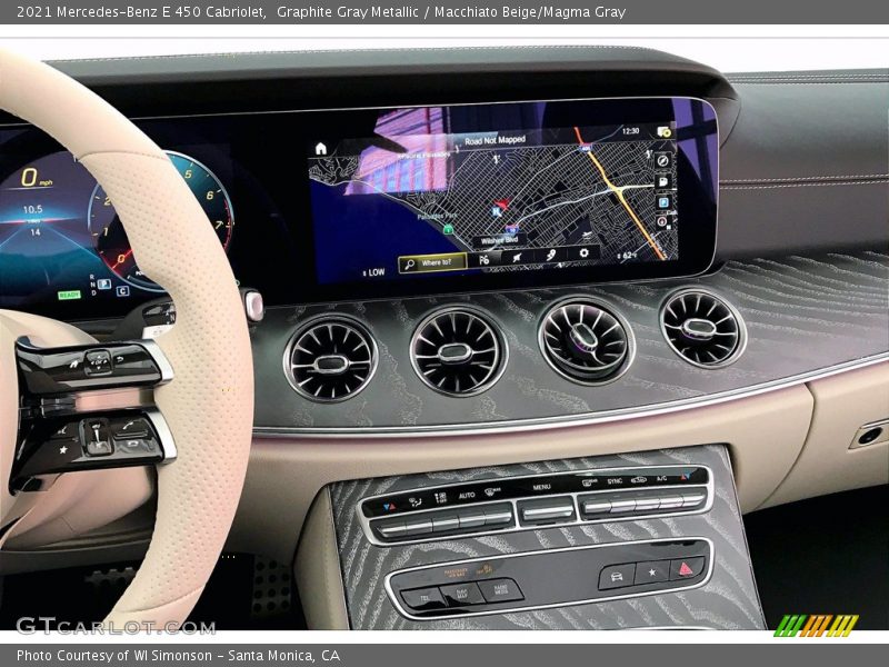 Graphite Gray Metallic / Macchiato Beige/Magma Gray 2021 Mercedes-Benz E 450 Cabriolet