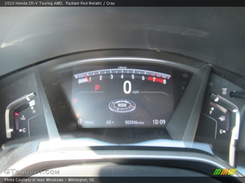 Radiant Red Metallic / Gray 2020 Honda CR-V Touring AWD
