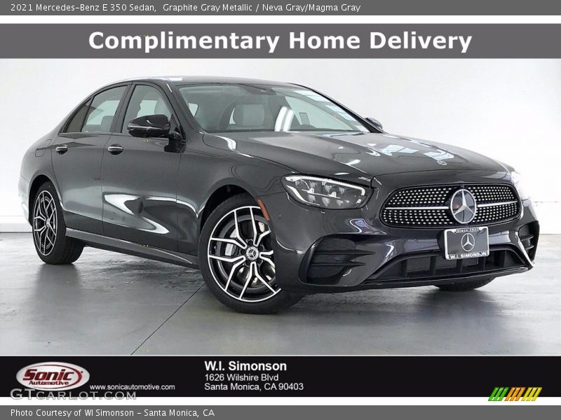 Graphite Gray Metallic / Neva Gray/Magma Gray 2021 Mercedes-Benz E 350 Sedan