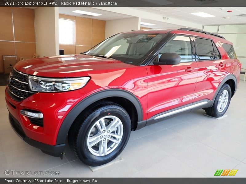 Rapid Red Metallic / Sandstone 2021 Ford Explorer XLT 4WD