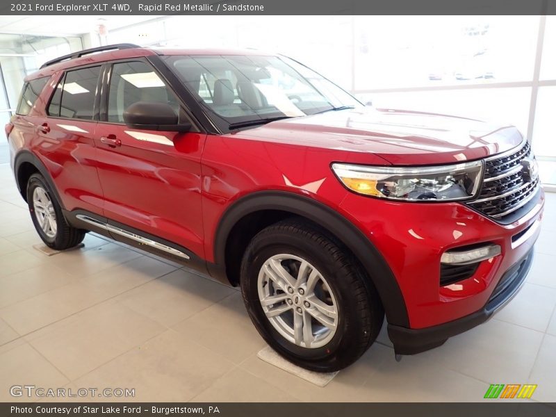 Rapid Red Metallic / Sandstone 2021 Ford Explorer XLT 4WD