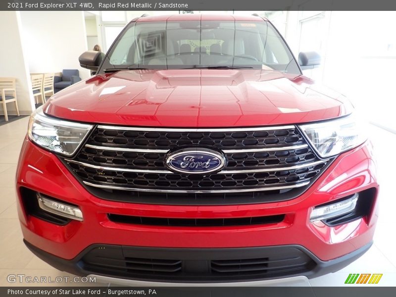 Rapid Red Metallic / Sandstone 2021 Ford Explorer XLT 4WD