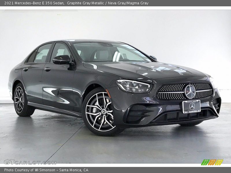 Graphite Gray Metallic / Neva Gray/Magma Gray 2021 Mercedes-Benz E 350 Sedan