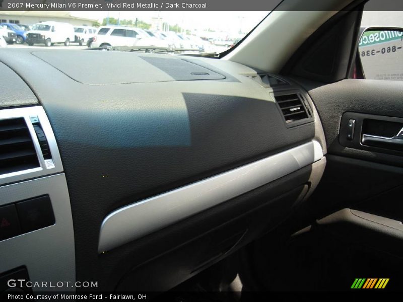 Vivid Red Metallic / Dark Charcoal 2007 Mercury Milan V6 Premier
