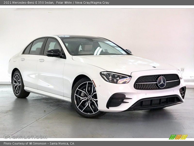 Polar White / Neva Gray/Magma Gray 2021 Mercedes-Benz E 350 Sedan