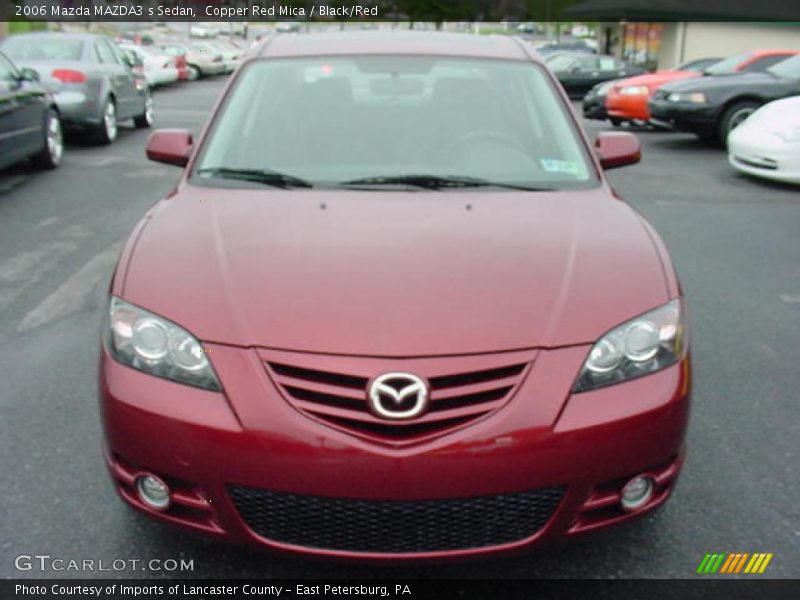 Copper Red Mica / Black/Red 2006 Mazda MAZDA3 s Sedan