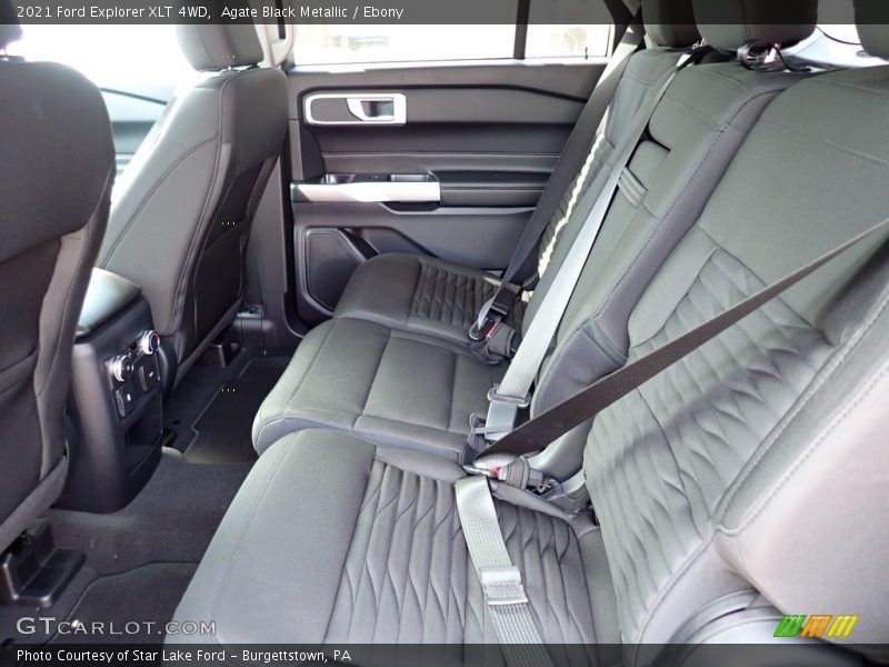 Agate Black Metallic / Ebony 2021 Ford Explorer XLT 4WD