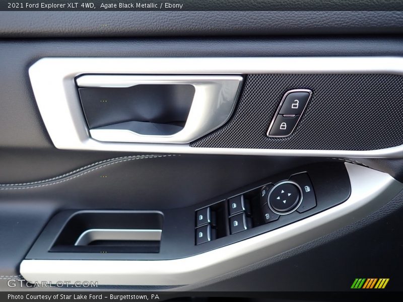 Agate Black Metallic / Ebony 2021 Ford Explorer XLT 4WD
