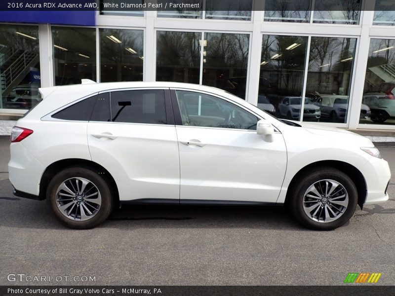 White Diamond Pearl / Parchment 2016 Acura RDX Advance AWD