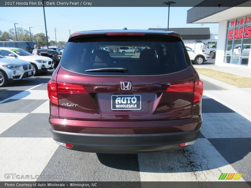 Dark Cherry Pearl / Gray 2017 Honda Pilot EX