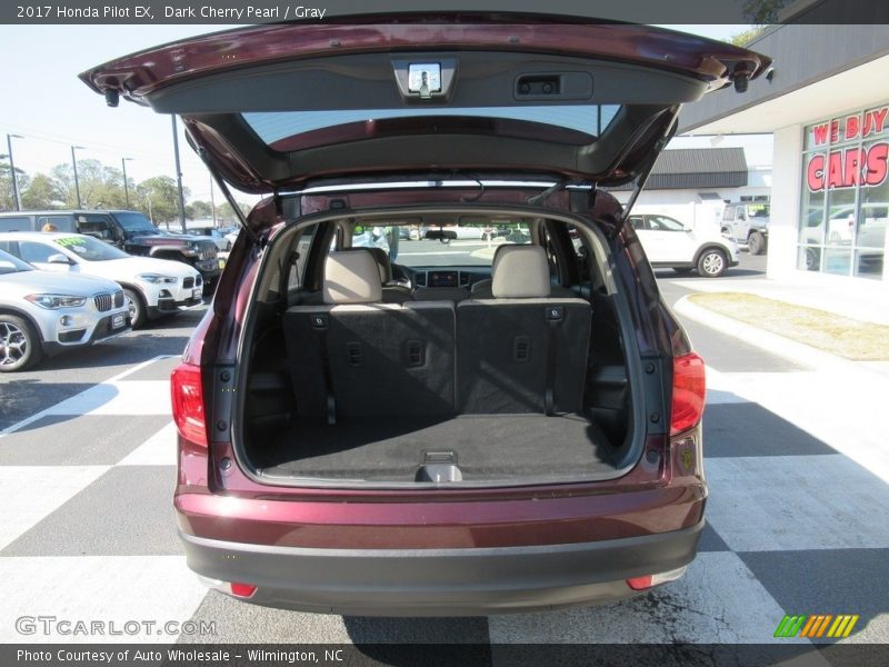 Dark Cherry Pearl / Gray 2017 Honda Pilot EX