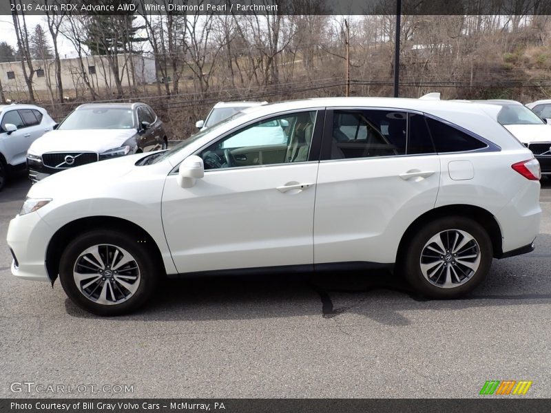 White Diamond Pearl / Parchment 2016 Acura RDX Advance AWD