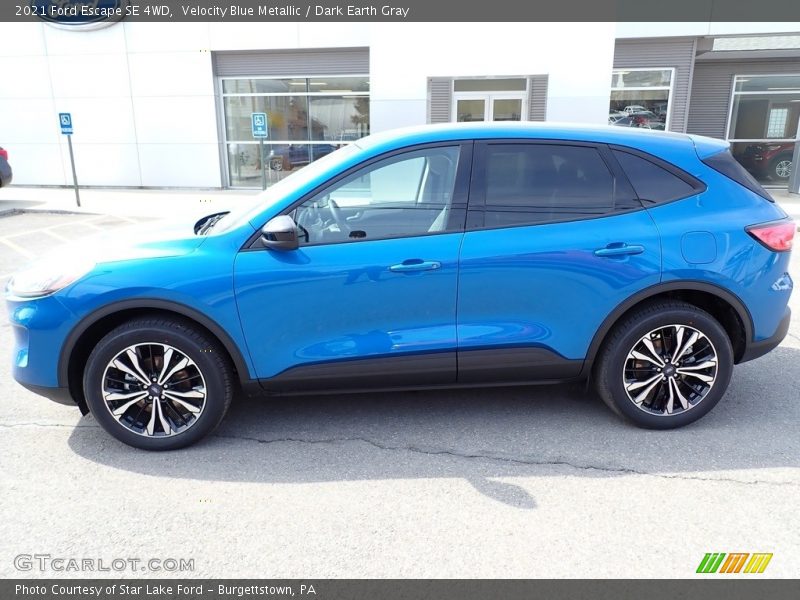 Velocity Blue Metallic / Dark Earth Gray 2021 Ford Escape SE 4WD
