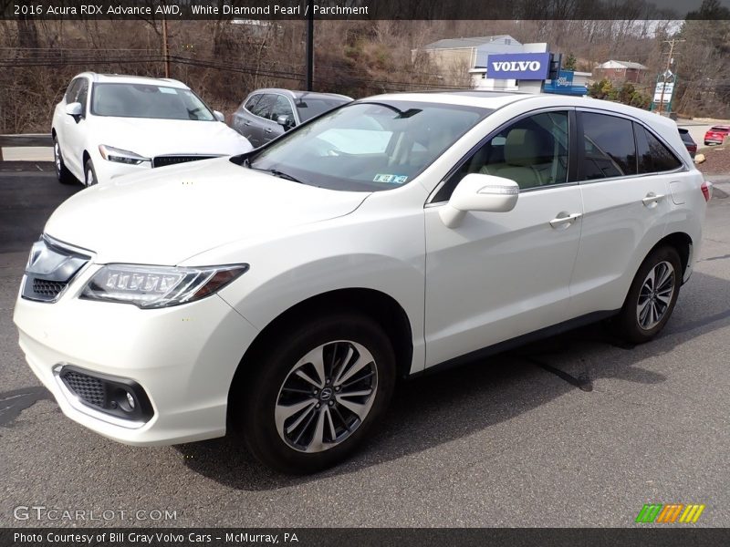 White Diamond Pearl / Parchment 2016 Acura RDX Advance AWD