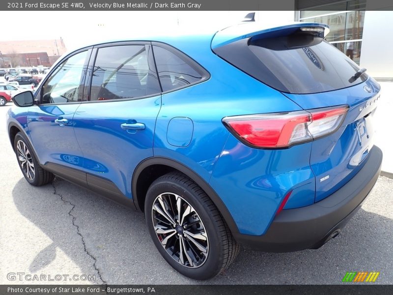 Velocity Blue Metallic / Dark Earth Gray 2021 Ford Escape SE 4WD