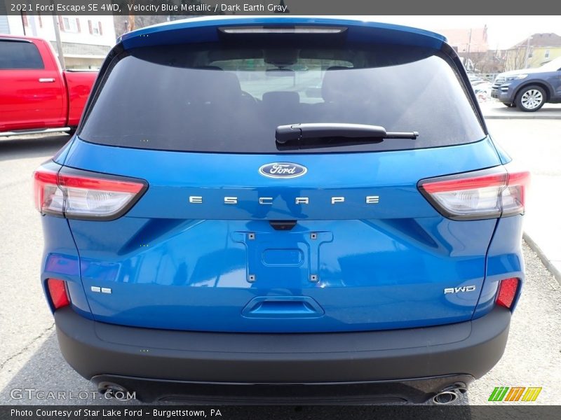 Velocity Blue Metallic / Dark Earth Gray 2021 Ford Escape SE 4WD