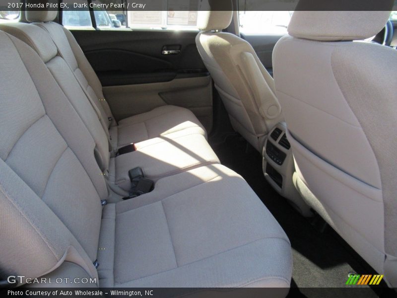 Dark Cherry Pearl / Gray 2017 Honda Pilot EX