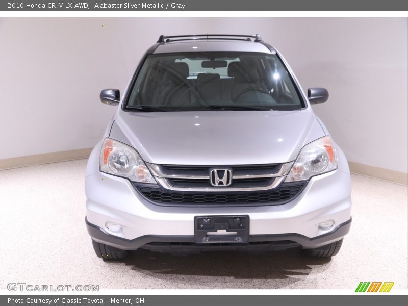 Alabaster Silver Metallic / Gray 2010 Honda CR-V LX AWD