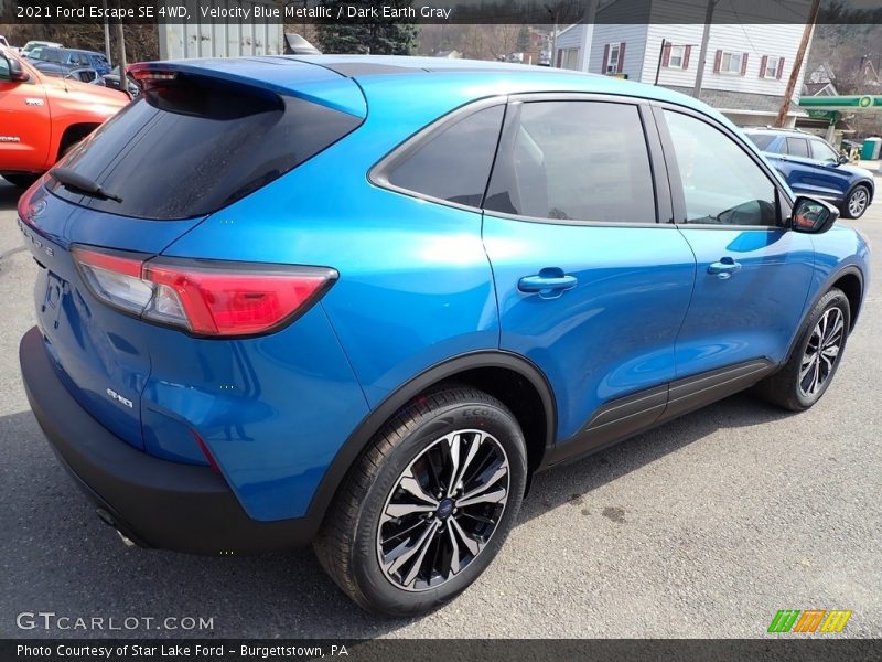 Velocity Blue Metallic / Dark Earth Gray 2021 Ford Escape SE 4WD