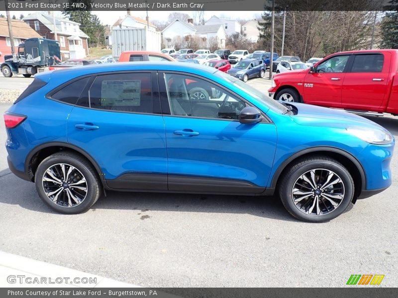 Velocity Blue Metallic / Dark Earth Gray 2021 Ford Escape SE 4WD