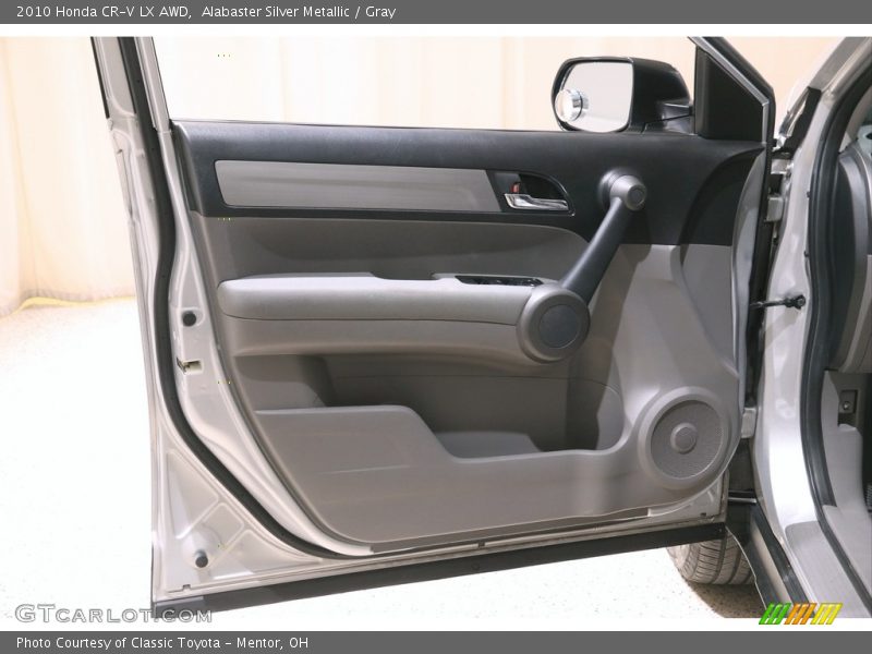 Alabaster Silver Metallic / Gray 2010 Honda CR-V LX AWD